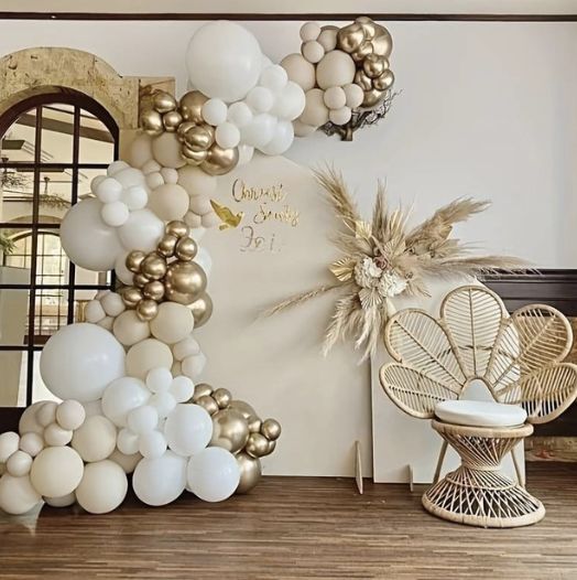 decoracion con globos para boda