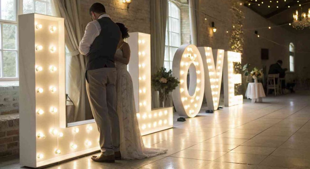 letras gigantes para bodas