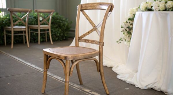 renta de silla cross back